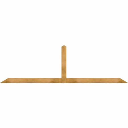 Ekena Millwork Portland Timber Gable Bracket, Western Red Cedar, 108"W x 31 1/2"H x 4"D x 4"F, 7/12 Pitch GBW108X31X0404POR00RWR